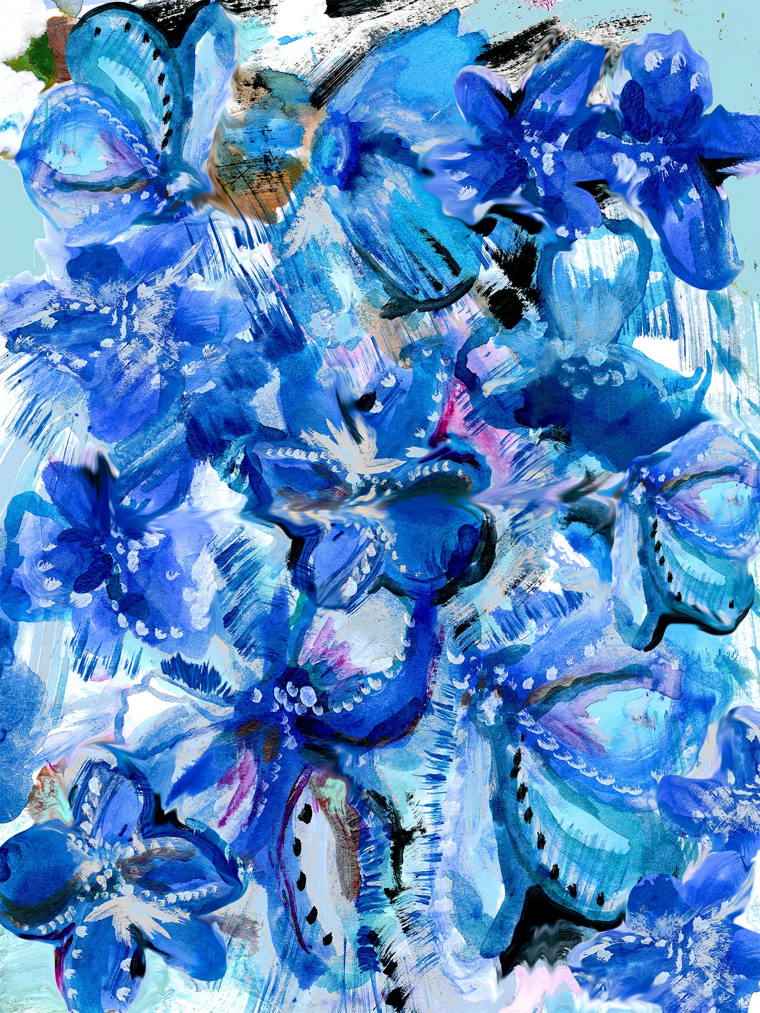 Blue Floral 34