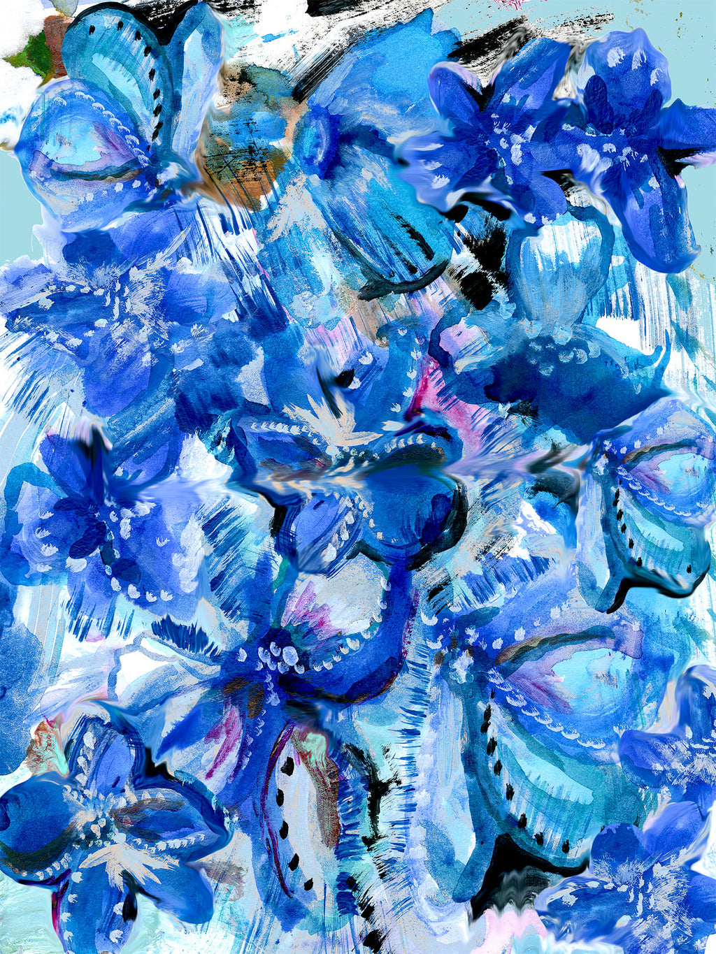Blue Floral 34