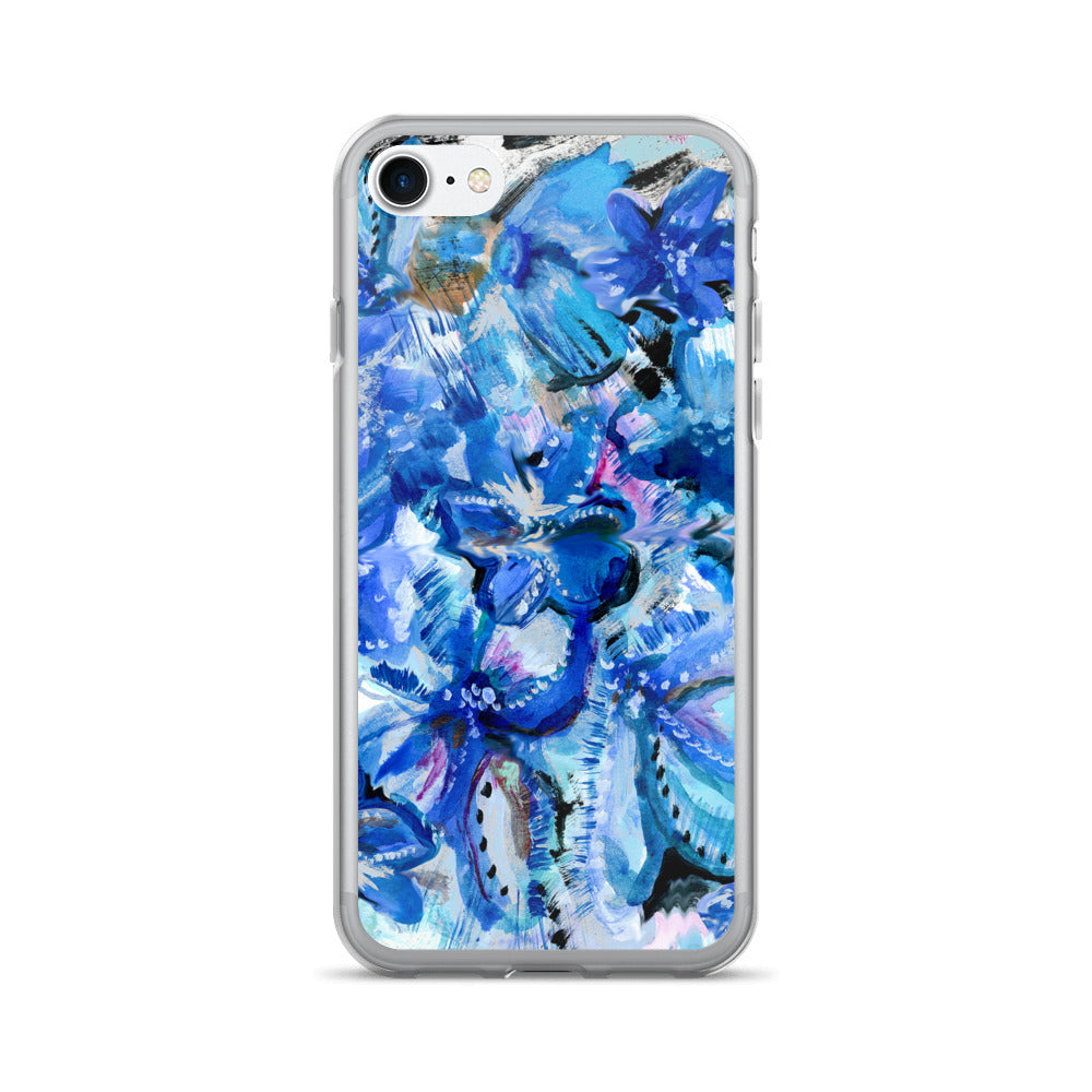 Blue Floral 34 Phone Case