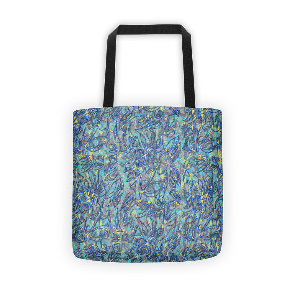 Line Floral Tote bag